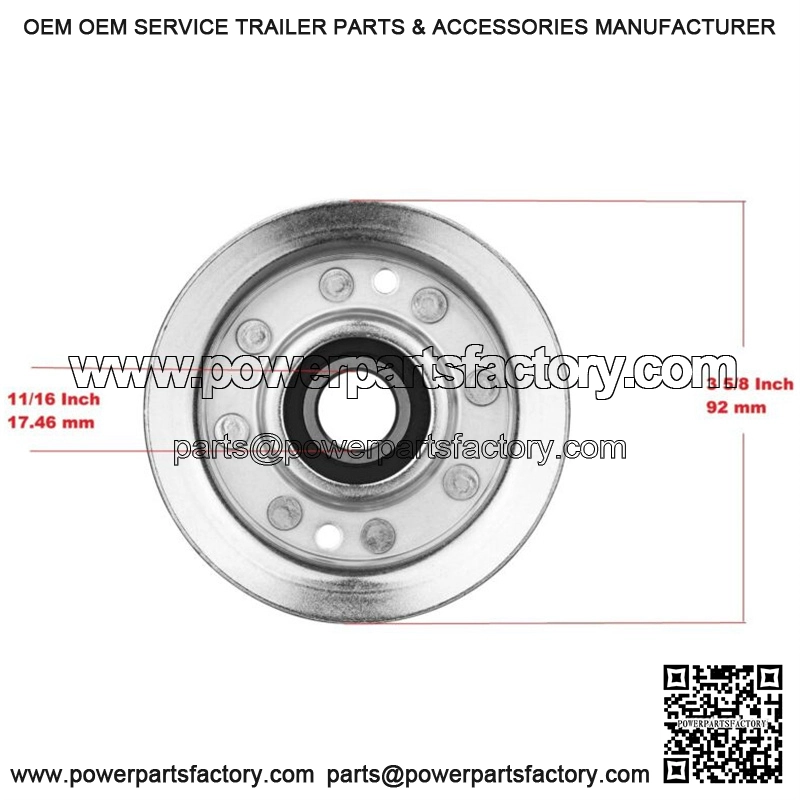 3 Deck Flat Idler Pulley Kit For John Deere L120 L130 X165 X166 X167 D160 - Image 3