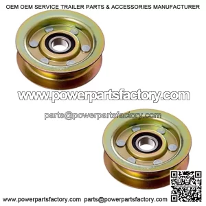 (2) Flat Idler Pulley Fits John Deere L110 L118 L120 L130 GY20067 GY22172