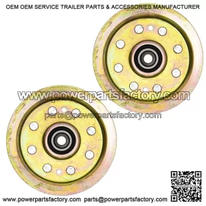 Heavy Duty Flat Idler for YTH2348 Z254 MZ6128 MZ61 MZ52 MZT61 2-Pack