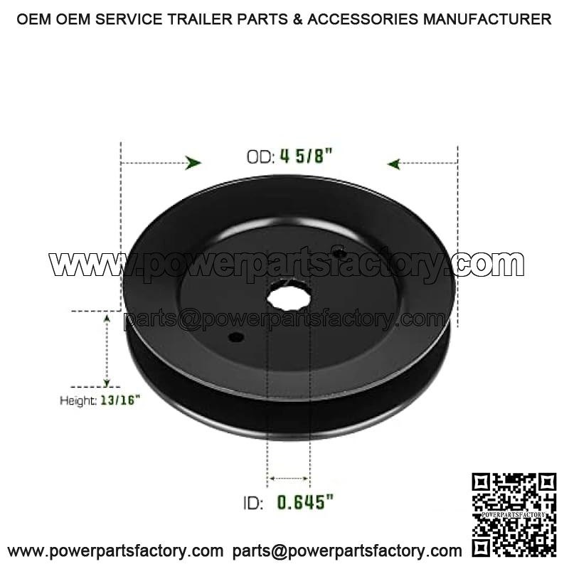Deck Spindle Pulley for Husqvarna GT200 GTH225 YT180 YTH1746 EZ4824 EZ5225 LR 100 110 YTH180 LT100 LT125 129207 153531 173434 532173434 3 Pack - Image 3