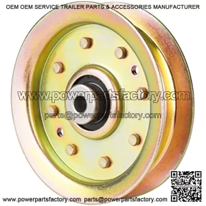 Flat Idler Pulley Replaces for Husqvarna AYP 175820 532175820 596481401 Kees 107620 CT126 GTH2548 GTH2654 LT126 YTH2448,1 Pack