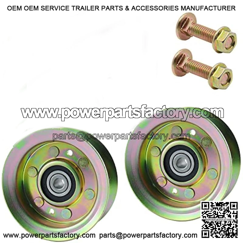 2 Pack 177968 Idler Pulley Replaces 177968 Idler Pulley Craftsman, 193197 Idler Pulley Craftsman, 532177968, 532193197, Ariens 21546308 for Husqvarna Z254, YTH24V48, YTH2348, YTH21K46 Decks - Image 2
