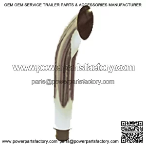 Chrome Curved Stack Fits John Deere 3010 3020 4000 4010 4020 4030 4040 4050 4230