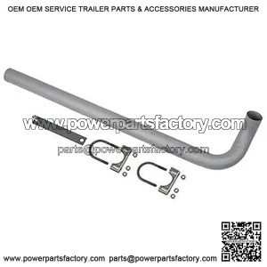 FOE-20 Vertical Exhaust Pipe w/ Clamp Fits Ford New Holland Tractor 801 901
