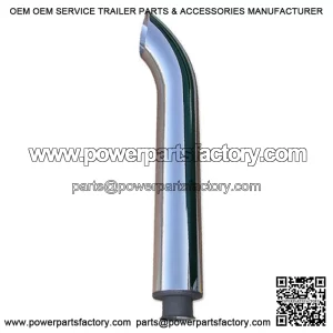 36" Chrome Exhaust Stack w/ Bend Fits John Deere 3010 3020 4010 4020