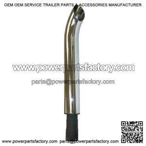 IHS241 Chrome Exhaust Stack with bend Fits International