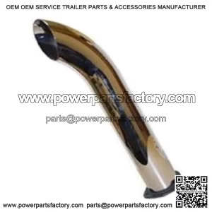 Double Wall Chrome Curved Exhaust Stack 24" Fits John Deere R 80 820 830