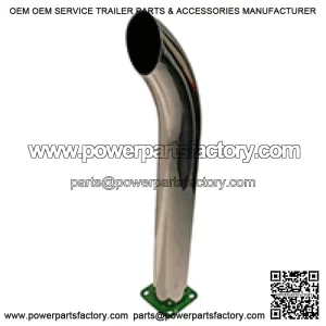 New Chrome Curved Stack 24" Tall 3" OD Fits John Deere Tractors 50 520 530 B 24