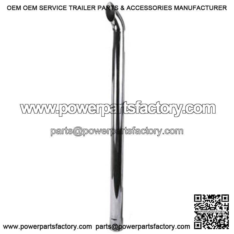 ZNL89025C Fits John Deere Chrome Curved Exhaust Stack 48" 2 1/2" ID for Many Mod