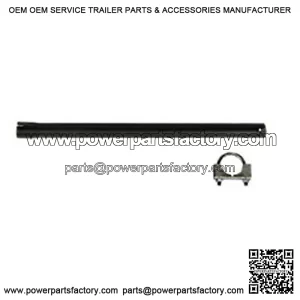 Universal Fit 4-1/8" x 24" Straight Pipe With Clamp for Tractors