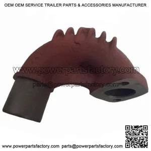 824245M1 2-Bolt Flange Exhaust Elbow with Fins Fits Massey Ferguson TO35 35X(FE)