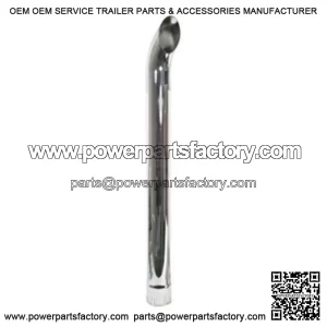 ZNL89057C Curved Chrome Exhaust Stack PM89057C ZN489057C 89057C