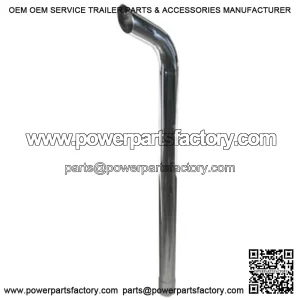 146520CHR Extended Curve Chrome Exhaust Stack Fits Case-IH Tractor