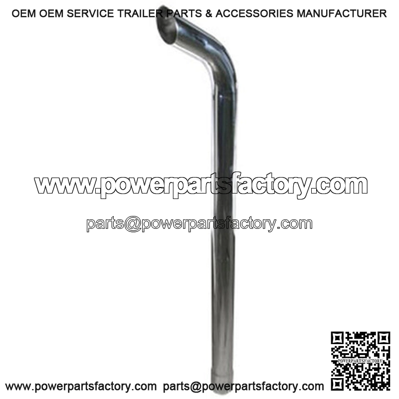 146520CHR Extended Curve Chrome Exhaust Stack Fits Case-IH Tractor