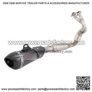 Black Exhaust System for Kawasaki Z650/Ninja 650 (2023-2025) - Header/Muffler