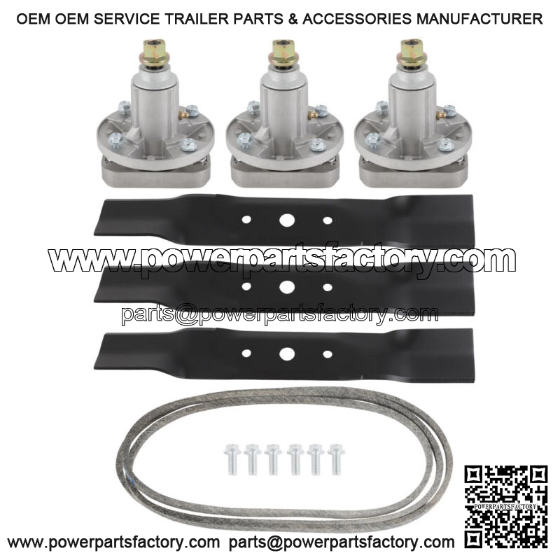 Deck Spindle Blade Belt Kit Fits John Deere L120 L130 GY20785 GY20050