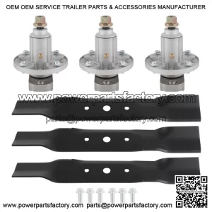 Deck Spindle Blade Kit Fits John Deere L120 L130 GY20785 GY20050