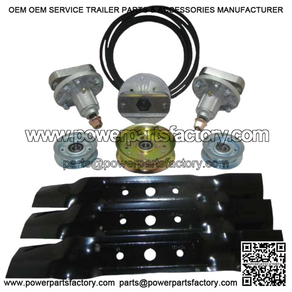 48" FULL DECK REBUILD KIT FITS JOHN DEERE GY20996 L120 L130 2002 2003 2004