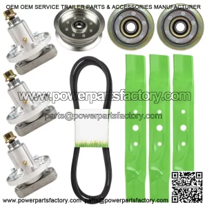 Deck Kit for Blade Spindle Idler Screw Set 48 Inch Deck John Deere L120 L130