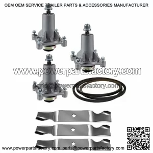 RZ5424 RZ5426 RZ5422 RZ54I Z254 DECK BLADE SPINDLE BELT KIT SET FITS HUSQVARNA