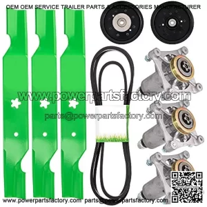 Deck Rebuild Kit for Husqvarna Poulan 54 inch Z254 541ZX Zero Turn Mowers Blade Spindle Belt Idler