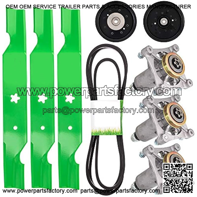 Deck Rebuild Kit for Husqvarna Poulan 54 inch Z254 541ZX Zero Turn Mowers Blade Spindle Belt Idler