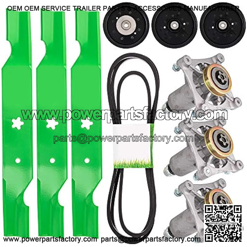 Deck Rebuild Kit for Husqvarna 54 inch RZ5422 RZ5424 RZ5426 RZ54i Z254 Z254i Blade Spindle Belt Idler