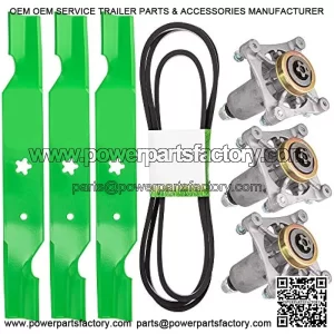 Deck Rebuild Kit for Husqvarna Poulan 54 inch RZ 5422 5424 5426 Z254 RZ54i Blade Spindle Belt