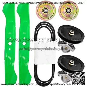 Deck Rebuild Kit for MTD Cub Cadet Craftsman White Outdoor 46 inch LTX1046 YT946KH LT2000 Blade Spindle Belt Idler