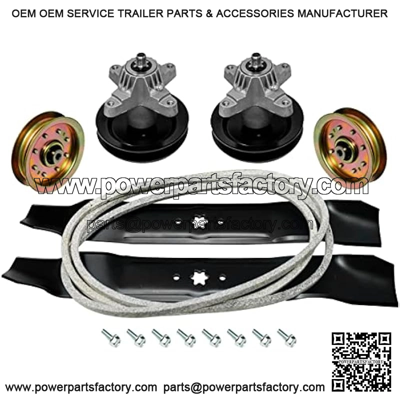 Deck Rebuild Kit Spindles Blades Belt Pulleys for Cub Cadet 46 Inch LTX1045 LTX1046 LTX1046VT Troy Bilt Horse XP