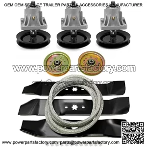 Spindle Belt Blade Idler Deck Rebuild Kit for Cub Cadet 46 Inch i1046 LT1045 Before 2007 MTD 13AP605H755