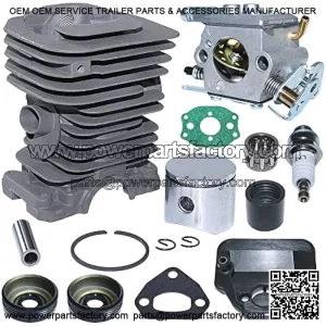 40Mm Cylinder Piston Carburetor Kit For Husqvarna 142 141 137 136 Chainsaw 530069941, 530071987, 530019172, 530035482, 530029811, 530056363