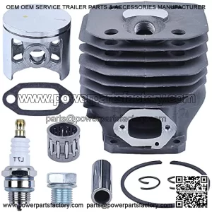 48mm Cylinder Piston Bearing Kit For Husqvarna 261 262 262XP For Chainsaw 503541171, Cylinder, Piston, Pin, Ring, Circlip, Needle Bearing, Exhaust Gasket, Spark Plug, Plug