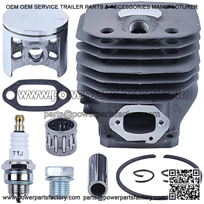 48mm Cylinder Piston Bearing Kit For Husqvarna 261 262 262XP For Chainsaw 503541171, Cylinder, Piston, Pin, Ring, Circlip, Needle Bearing, Exhaust Gasket, Spark Plug, Plug