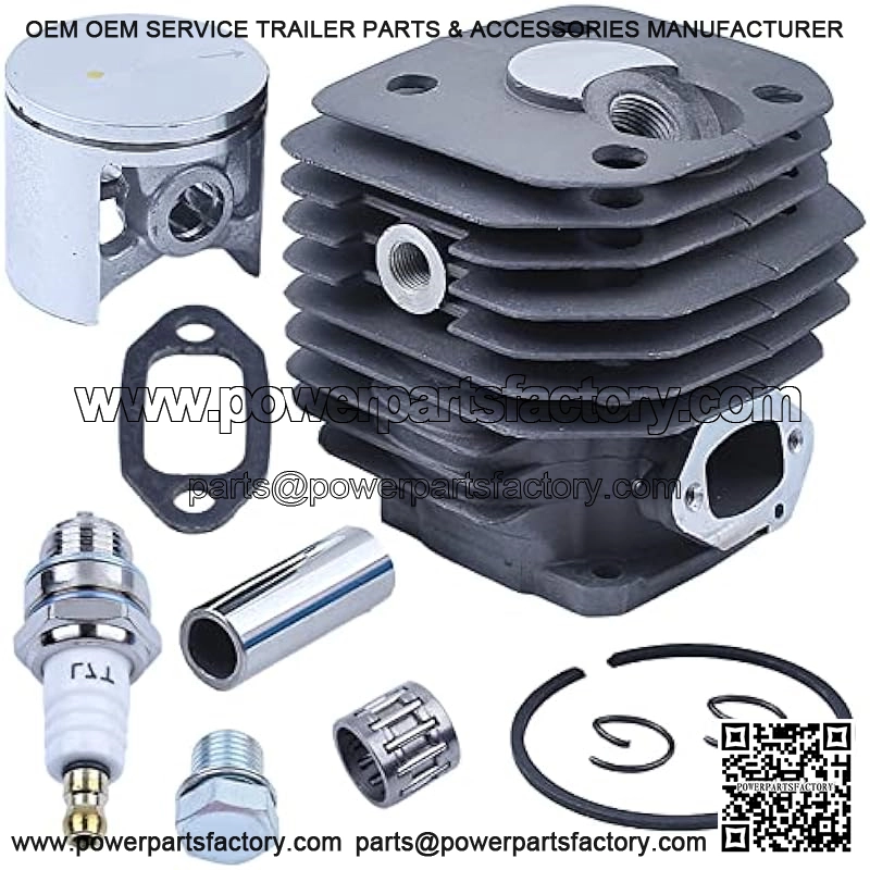 48mm Cylinder Piston Bearing Kit For Husqvarna 261 262 262XP For Chainsaw 503541171, Cylinder, Piston, Pin, Ring, Circlip, Needle Bearing, Exhaust Gasket, Spark Plug, Plug - Image 3
