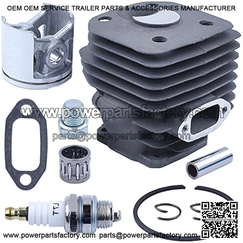 48mm Cylinder Piston Bearing Kit For Husqvarna 261 262 262XP For Chainsaw 503541171, Cylinder, Piston, Pin, Ring, Circlip, Needle Bearing, Exhaust Gasket, Spark Plug, Plug - Image 4