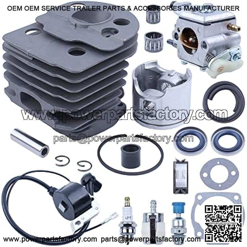 46mm Cylinder Piston Crank Bearing Fit For Husqvarna 55 50 51 Chainsaws 503609171 , Cylinder Piston Crank Bearing Kit , Cylinder Gasket , Piston Needle Bearing , Ignition Coil , Spark Plug - Image 2