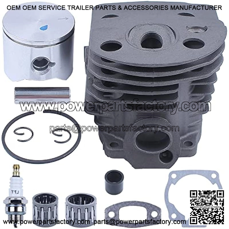 45mm Cylinder Piston Bearing Top End Rebuild Kit For Husqvarna 55 51 For Chainsaw, Cylinder, Piston, Pin, Ring, Circlip, Piston Bearing, Clutch Bearing, Intake Manifold