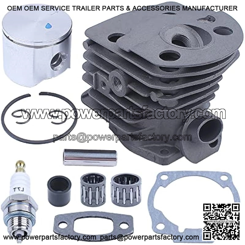 45mm Cylinder Piston Bearing Top End Rebuild Kit For Husqvarna 55 51 For Chainsaw, Cylinder, Piston, Pin, Ring, Circlip, Piston Bearing, Clutch Bearing, Intake Manifold - Image 2