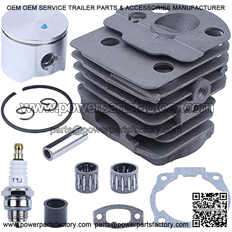 45mm Cylinder Piston Bearing Top End Rebuild Kit For Husqvarna 55 51 For Chainsaw, Cylinder, Piston, Pin, Ring, Circlip, Piston Bearing, Clutch Bearing, Intake Manifold - Image 3