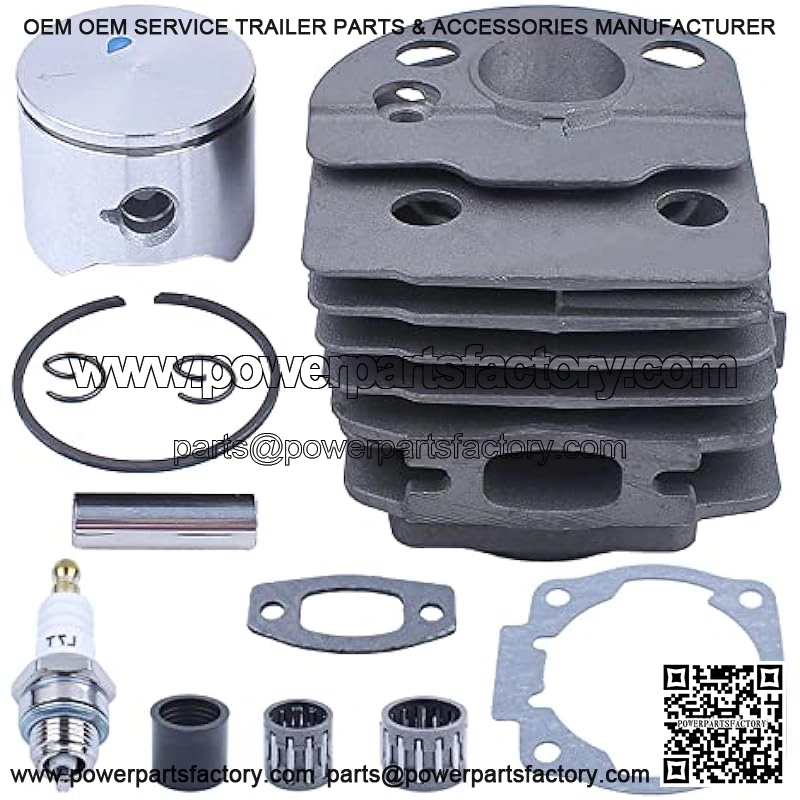 45mm Cylinder Piston Bearing Top End Rebuild Kit For Husqvarna 55 51 For Chainsaw, Cylinder, Piston, Pin, Ring, Circlip, Piston Bearing, Clutch Bearing, Intake Manifold - Image 4