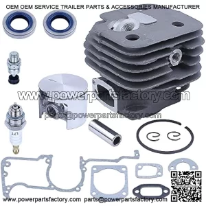 52Mm Big Bore Top Engine End Cylinder Kit For Husqvarna 272 272K 272Xp 272S 268 268S 268K Chainsaw 503 75 81 72