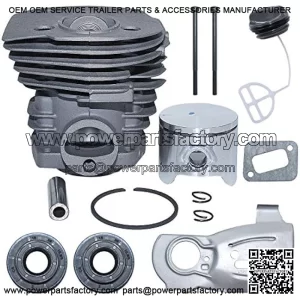 44mm Cylinder Piston Ring Pin For Husqvarna 340 345 350 Chainsaw Muffler Gaseket, Cylinder, Piston, Pin, Piston Ring, Circlip, Muffler Bolt, Muffler Gaseket, Oil Seal, Fuel Cap