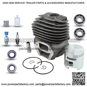 51mm Cylinder Piston Kit 506386171 For K750 K760 For Husqvarna For Partner Concrete Saw, Cylinder Piston Kit, Decompression Valve, Fuel Filter, Spark Plug, Needle Bearing, Crank Bearing