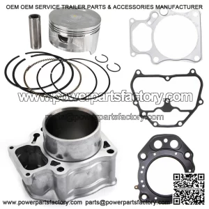 Cylinder Piston Gasket Top End Rebuild Kit for Honda Rancher TRX420 2007-2018