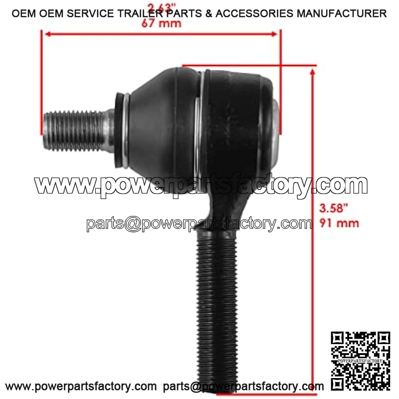 Tie Rod End Compatible with John Deere Gator Xuv 825I 850D 855D Utv Ball Joints - Image 2