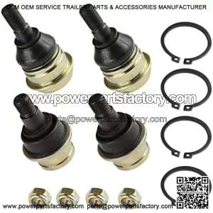 2 Front Knuckle Lower and Upper Ball Joint Compatible With John Deere Xuv Gator 855 D Diesel