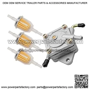 Fuel Pump AM109212 AM106164 AM101074 with 3pcs Fuel Filter Compatible with John Deere 112L 130 165 LX172 176 GT242 RX95 SX95 AMT600 4x2 Gator
