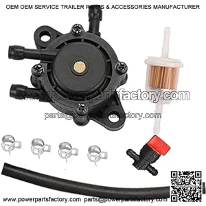 Fuel Pump & Filter for John Deere Z255 Z355E Z355R Z375R Z335E Z335M Z345M Z345R for John Deere 652R F620 F680 F687 M653 M655 M665