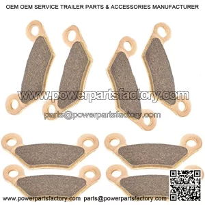 4 Front Rear Brake Pad Compatible with John Deere Xuv Gator 620I Gas/Xuv Gator 850D Diesel